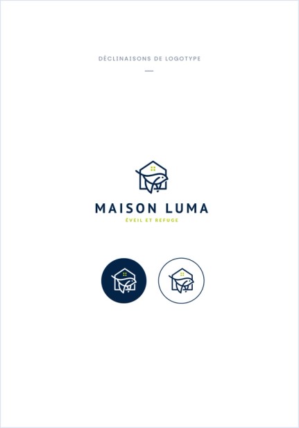 Déclinaisons du logo Maison Luma