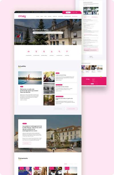 Réalisation pour Mairie d’Orsay