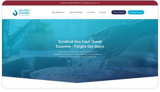 Page d'accueil du site du Syndicat des Eaux Ouest Essonne